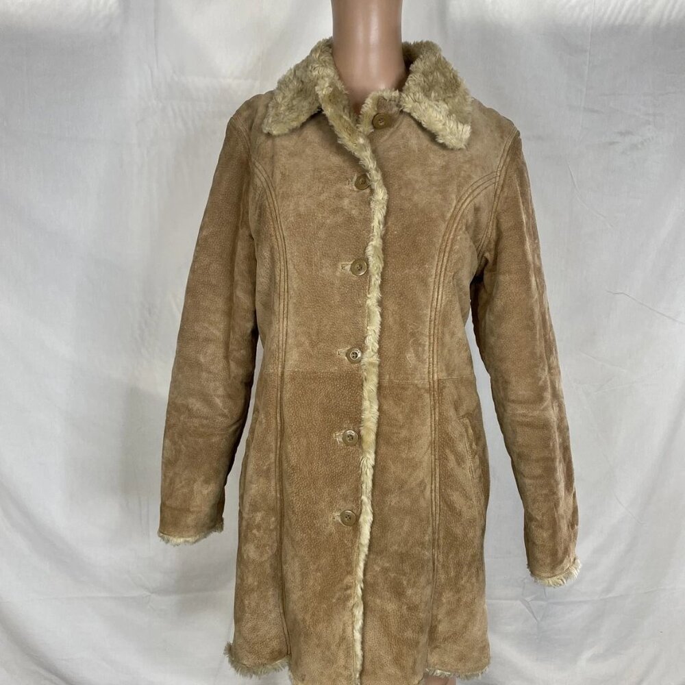 NEW Wilson Leather Women’s Maxima Soft Leather & Shearling Coat